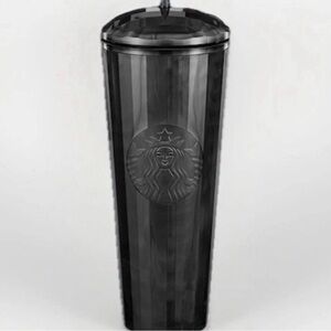 Starbucks Halloween Black Pearl Dome Lid Dark Tumbler With Straw 2025